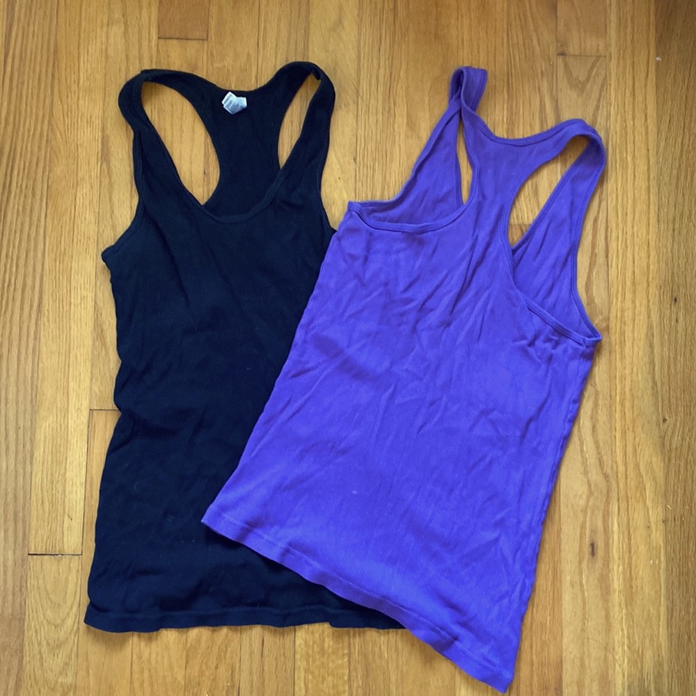 American Apparel racerback tanks - bundle of two!